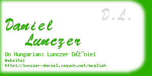 daniel lunczer business card